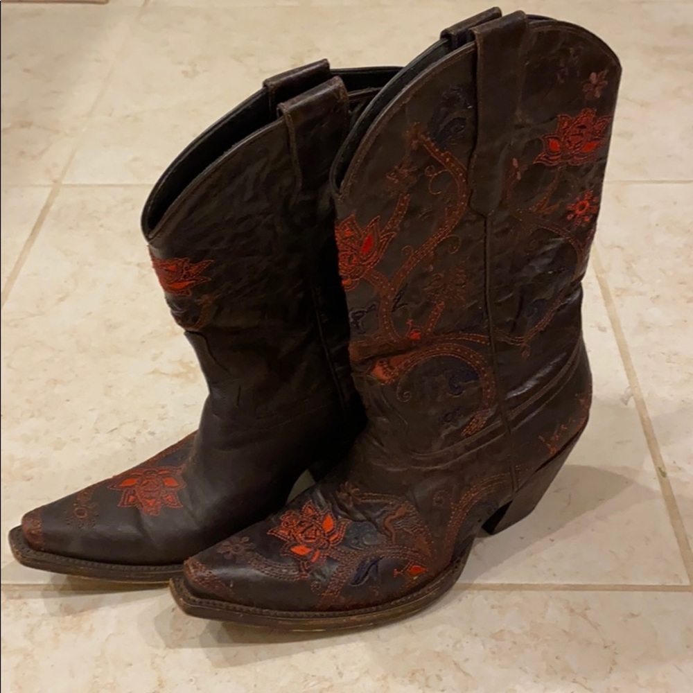 Embroidered boots